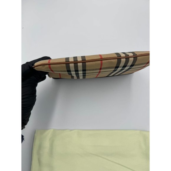 Burberry Horseferry Check Peyton Crossbody Clutch Bag Brown - Picture 4 of 12